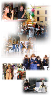 Foto di gruppo - Musica animazione artisti muscisti giocolieri equilibristi gruppo ballo feste di piazza forli cesena ravenna rimini imola bologna evento musica spettacolo intrattenimento