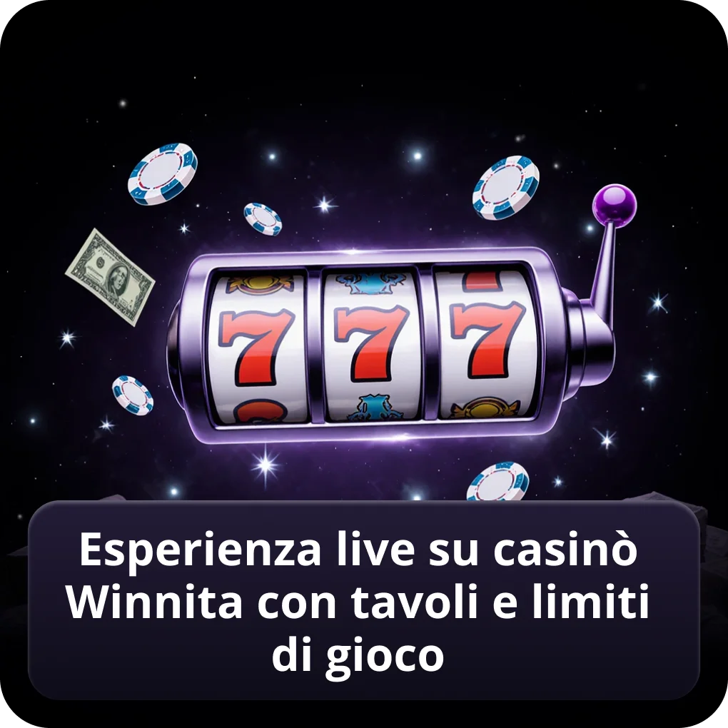 Esperienza live su Winnita Casino con tavoli e limiti di gioco
